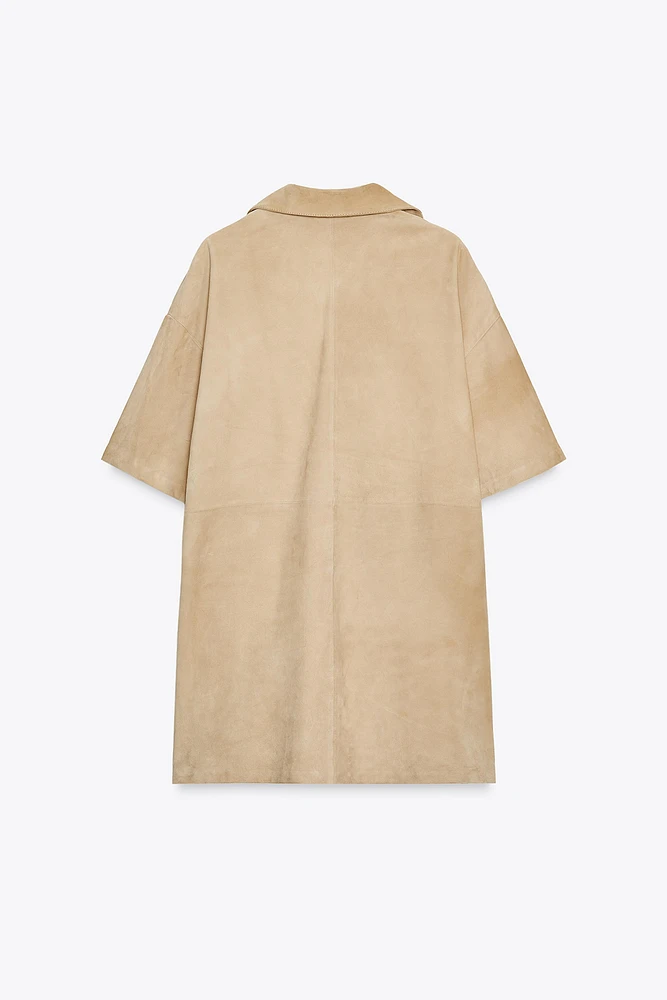 ROBE EN CUIR DAIM ZW COLLECTION LIMITED EDITION