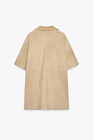 ROBE EN CUIR DAIM ZW COLLECTION LIMITED EDITION