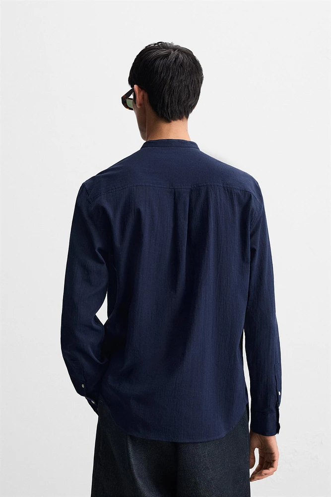 WRINKLED LOOK SHIRT