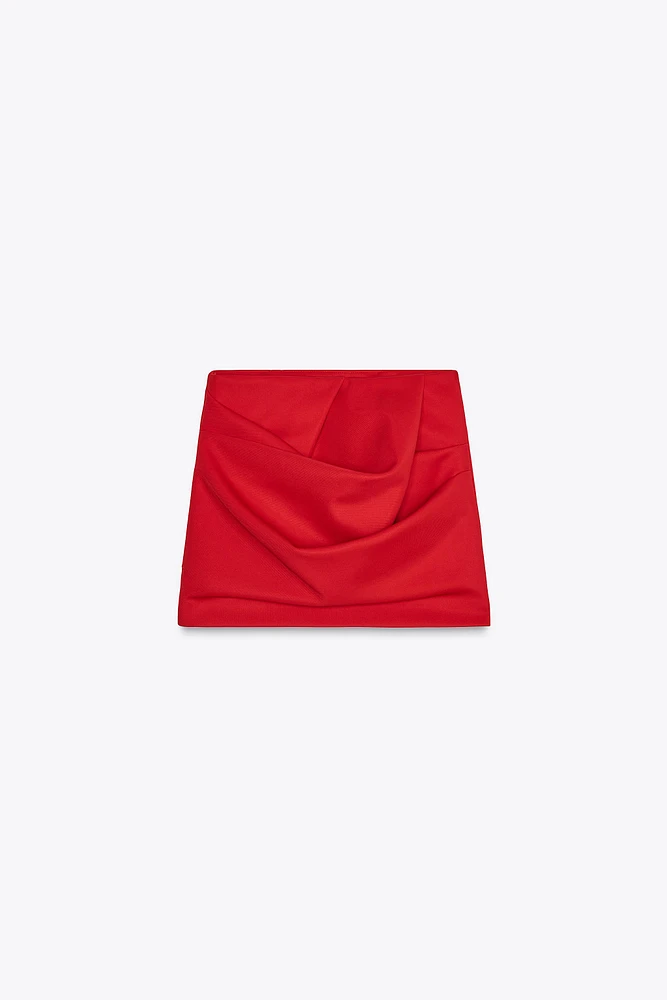 PLEATED MINI SKIRT