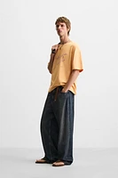 TEXTURED PRINTED T-SHIRT