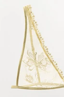 BRASSIÈRE TRIANGLE EN MESH BRODÉ