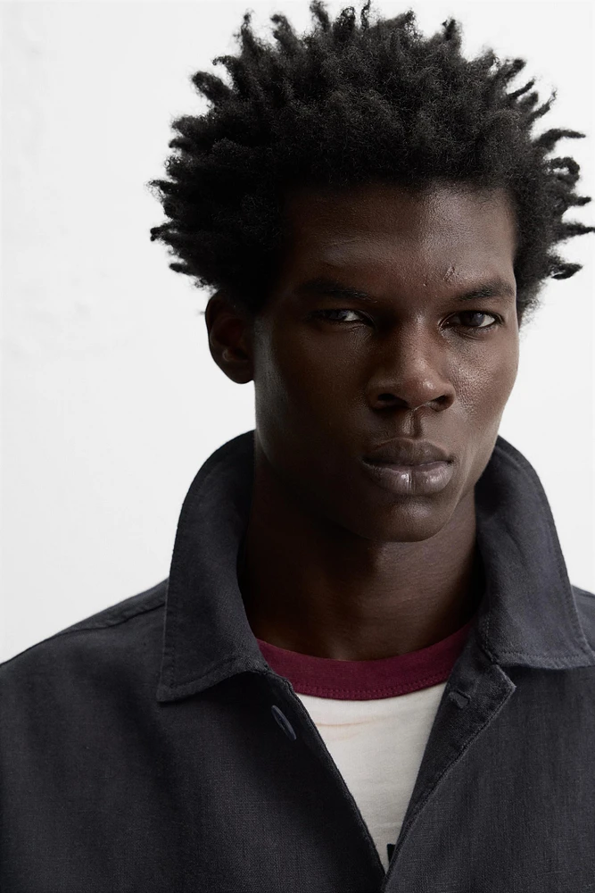 BLOUSON 100 % LIN
