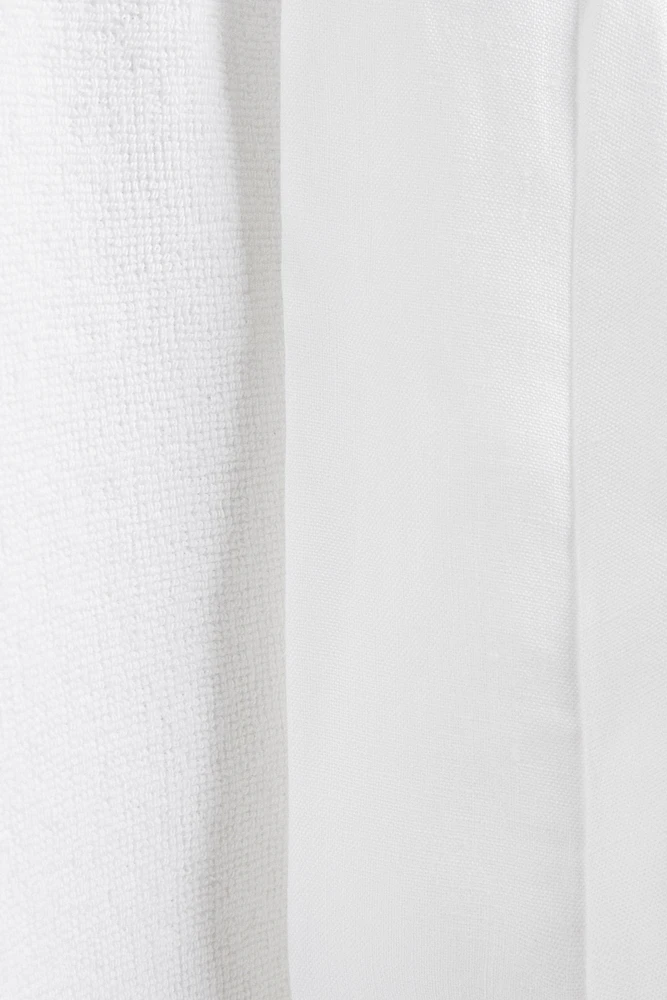 WASHED LINEN BATHROBE