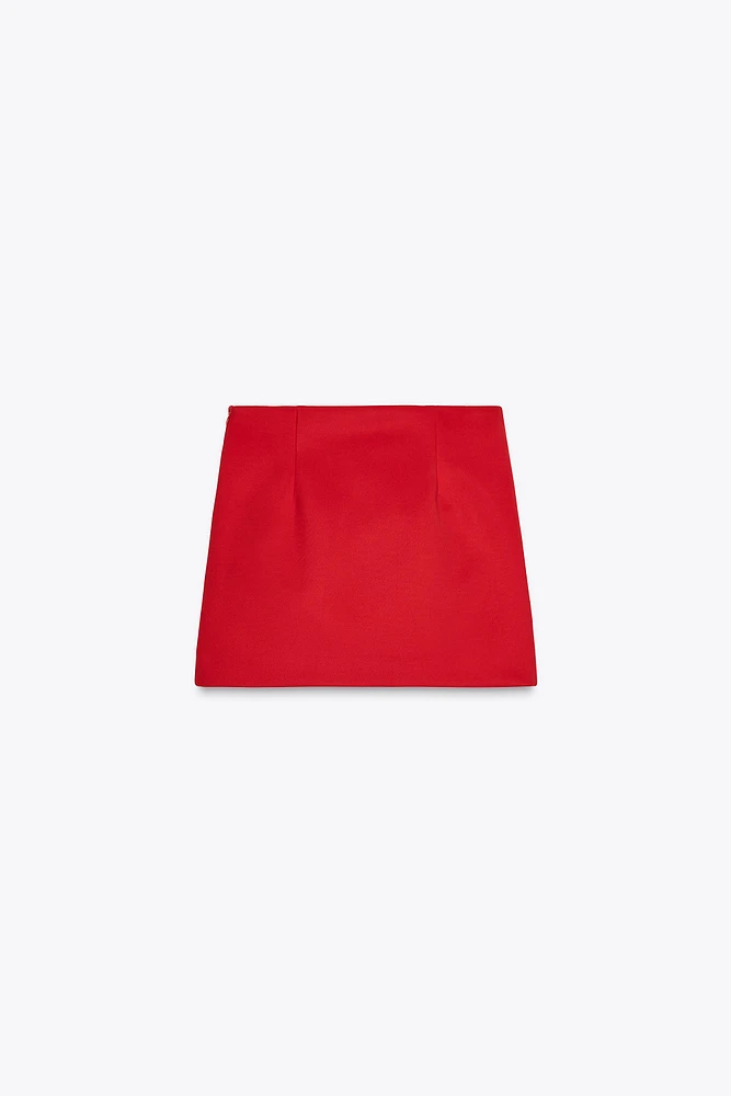 PLEATED MINI SKIRT