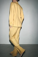 ZW COLLECTION FLARE PANTS WITH SIDE VENTS