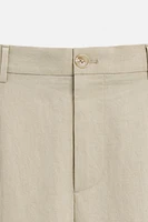PLEATED WIDE FIT PANTS