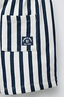 STRIPED PLUSH SHORTS