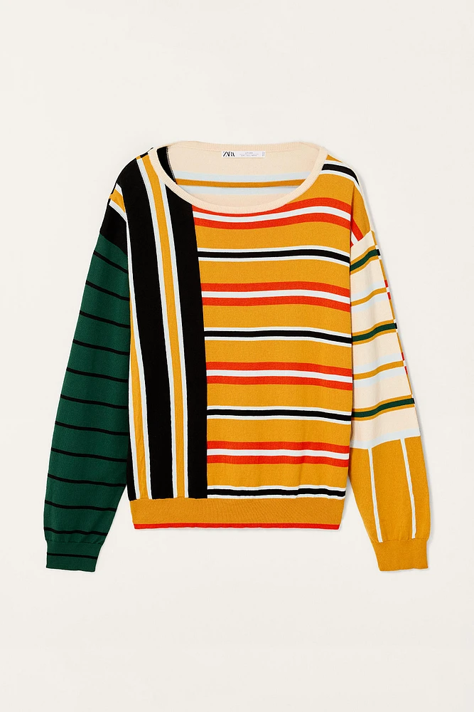 PULL À RAYURES COMBINÉES ÉDITION LIMITÉE