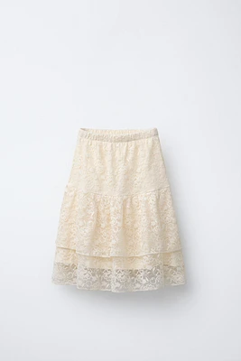 LACE MIDI SKIRT