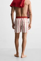 MAILLOT DE BAIN LONG À RAYURES