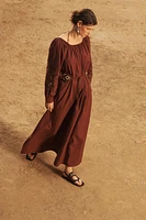 ROBE EN POPELINE BRODÉE ÉDITION LIMITÉE
