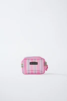 STRIPED COSMETICS BAG