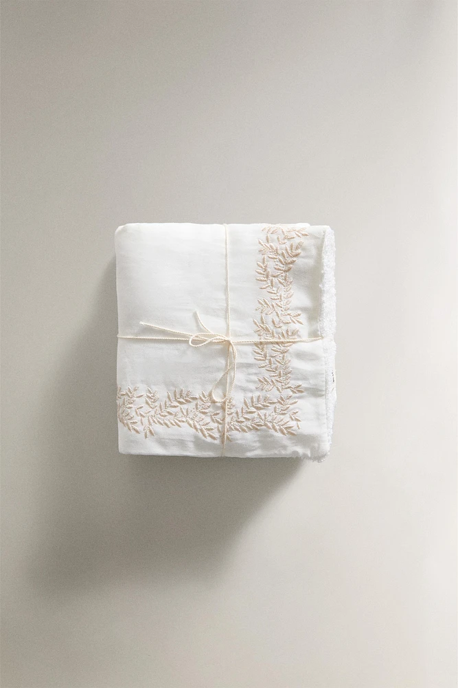 PACK OF EMBROIDERED VEGETABLE DESIGN HAND TOWELS (PACK OF 2)