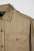 CHEMISE SATINÉE À POCHES BOBBY GILLESPIE X ZARA