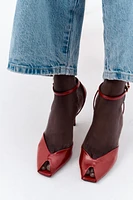 SANDALES À TALON FIN ET BRACELET