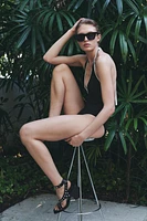 HIGH-HEEL STUDDED SANDALS
