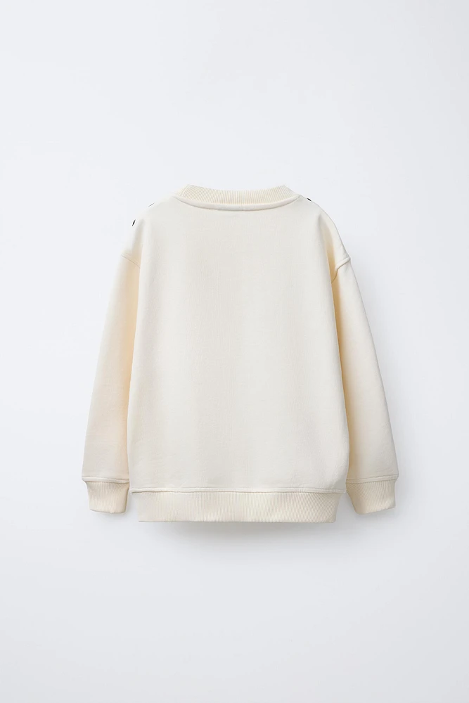 DRAWSTRING TIE SWEATSHIRT