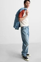 T-SHIRT IMPRIMÉ EFFET DÉLAVÉ