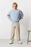 TEXTURED STRETCH PANTS