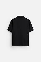 BASIC TEXTURED POLO SHIRT