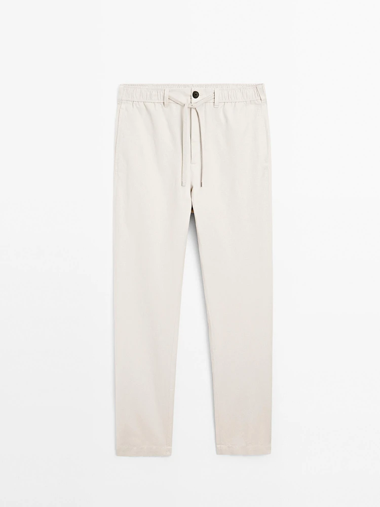 Cotton blend joggers