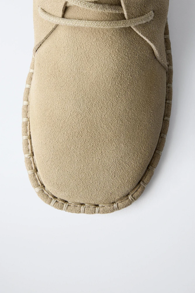 ZARA TIMELESS - CHAUSSURES EN CUIR À LACETS