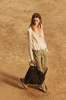 LIMITED EDITION SUEDE STUDDED CITY BAG