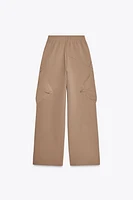 WIDE LEG CARGO PANTS