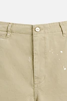 PAINT SPLATTER CHINO PANTS
