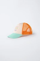 PALM TREE EMBROIDERED MESH CAP