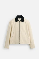 BLOUSON AVEC COL BIMATIÈRE