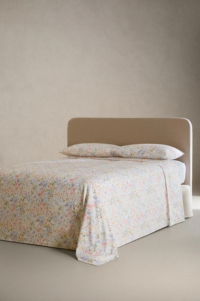 DRAP DE DESSUS IMPRIMÉ FLORAL