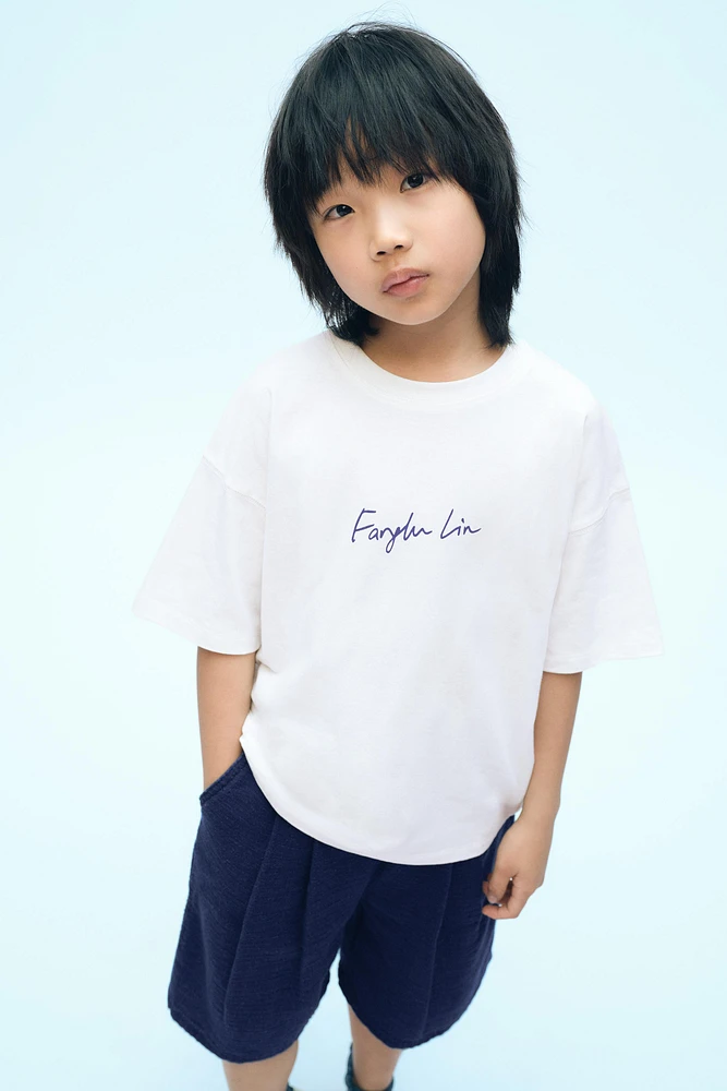 T-SHIRT UNI INSCRIPTION X FANGLU LIN