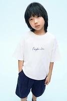 T-SHIRT UNI INSCRIPTION X FANGLU LIN