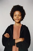 ZIP HOODED SWEATSHIRT