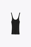 METALLIC THREAD TOP