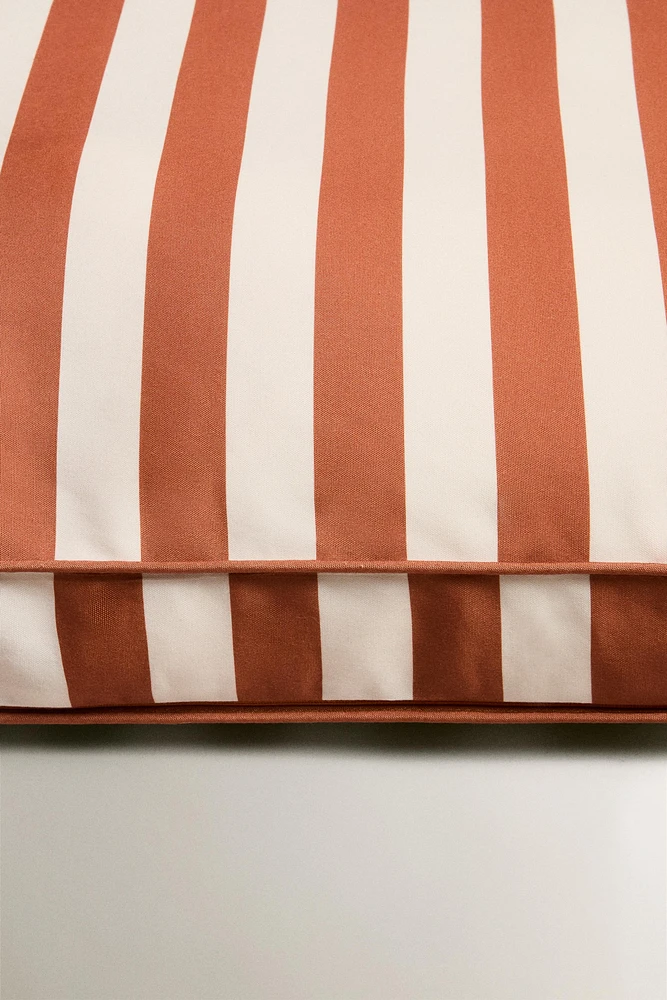 STRIPED OUTDOOR BENCH BACK CUSHION