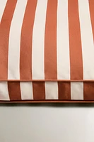 STRIPED OUTDOOR BENCH BACK CUSHION