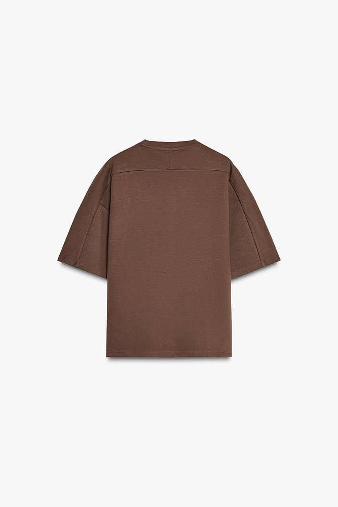 SHORT SLEEVE INTERLOCK SWEATSHIRT
