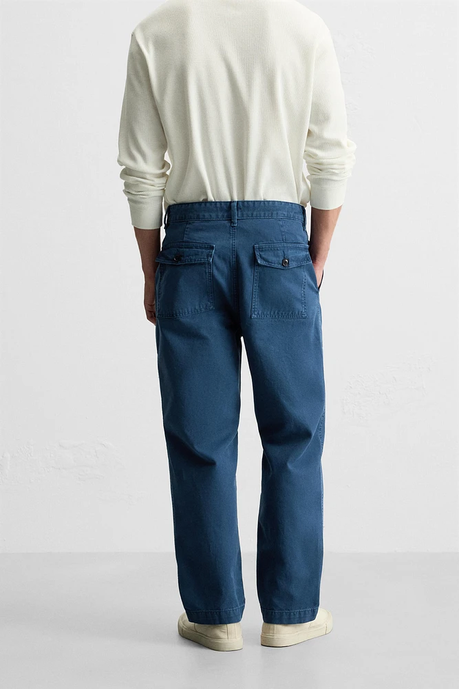 PANTALON REGULAR FIT DÉLAVÉ