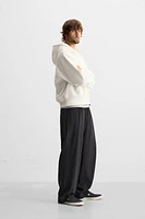 HOODED CREWNECK SWEATSHIRT