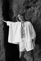 LINEN BLEND SHORTS ZW COLLECTION