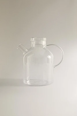 BOROSILICATE GLASS PITCHER WITH LID