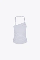 TOP HALTER ASYMÉTRIQUE