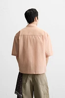 CHEMISE COURTE À RAYURES