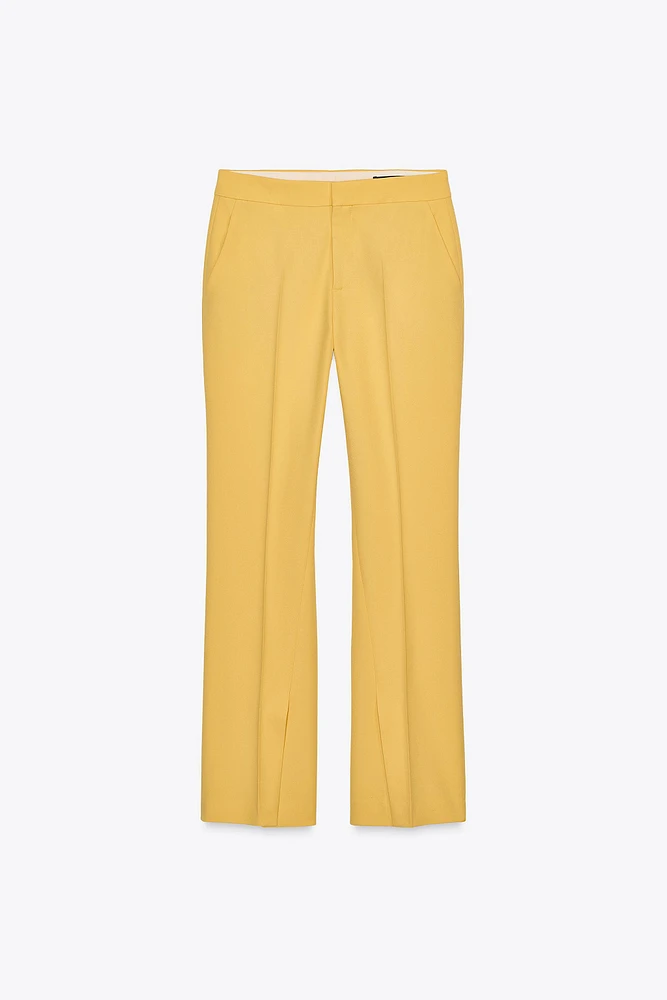ZW COLLECTION FLARE PANTS WITH SIDE VENTS