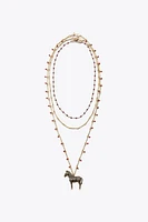 3-PACK OF ZEBRA BEAD NECKLACES