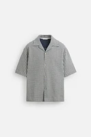 RELAXED FIT SEERSUCKER SHIRT