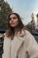 MANTEAU LONG EFFET MOUTON